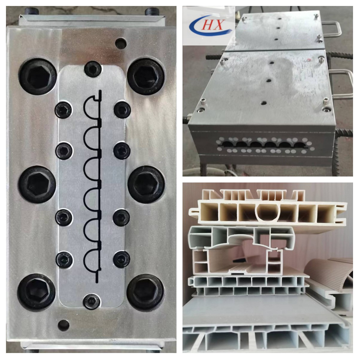 PVC extrusion tooling for building profile